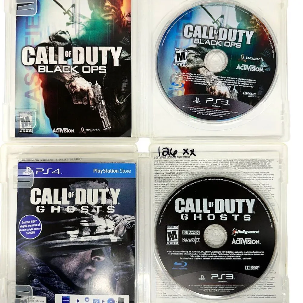 PS3 Call of Duty Black Ops and Call of Duty Ghosts Bundle